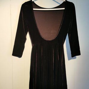 BLACK VELVET DRESS